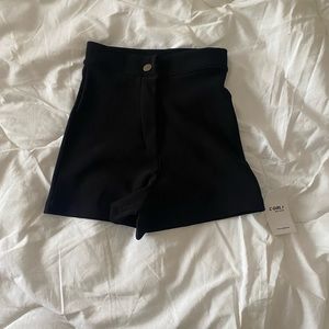 Tight Hogh Waisted Black Shorts